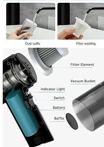 "2-in-1 Wireless Air Duster & vacuum cleaner for car ,PC & home cleaning"